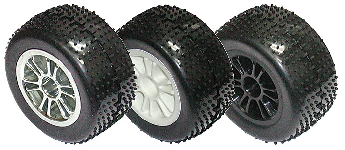 Associated RC18B Rear Monted Spoked Wheel - Chrome