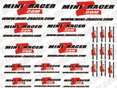 Mini-ZRacer.com Mini-Z Decal Set - Black