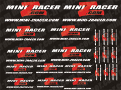 Mini-ZRacer.com Mini-Z Decal Set - White