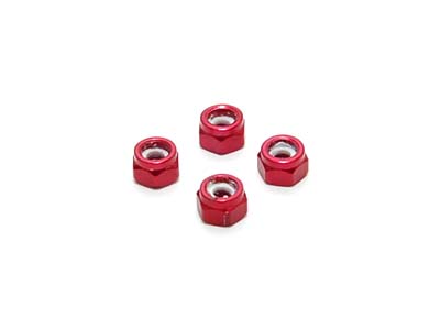 PN Mini-Z Alloy Wheel Lock Nut - Red