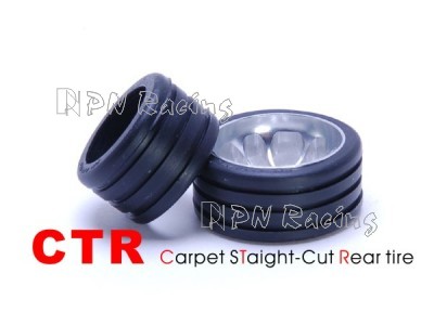 PN Mini-Z Carpet Straight-Cut Rear Tire - 10 - 2PCS