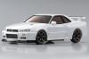 Kyosho Mini-Z Nissan Skyline GT-R R34 V spec II Nur MA-010 GlossCoat AutoScale Body - White