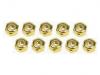 3Racing Mini-Z 2mm Alloy Lock Nuts - 10PCS - Gold