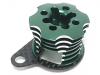 3Racing Mini Inferno Speed Control Engine Heatsink - Green with Carbon Fiber Plate