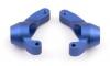 Associated RC18T Front Aluminum Hub Carriers Blue