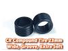 Atomic Mini-Z/AMZ CR Compound Rear Carpet Tire 23mm - Extra Soft - 2PCS
