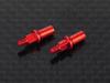 Atomic 2WD AMR 7075 Front Wheel Adapter - Red - 2PCS