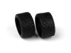 Atomic Mini-Z Radial Groove Tire for Carpet Track Wide (11mm) - 6 - 2PCS