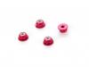 Atomic Mini-Z Buggy MB-010 Alloy Large Head Lock Nuts - Red - 4PCS