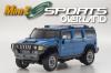 Kyosho Mini-Z Hummer H2 Overland Sports MV-01S ReadySet (2.4GHz FHS) - Blue