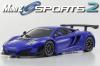 Kyosho Mini-Z McLaren 12C GT3 2013 MR-03W-MM MR-03S Sports 2 ReadySet (2.4GHz FHS) - Metallic Blue