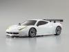 Kyosho Mini-Z Ferrari 458 Italia GT2 MR-03W-MM Tx-Less Body and Chassis Set (2.4GHz ASF) with Chase Mode - White