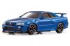 Kyosho Mini-Z Nissan Skyline GT-R R34 V spec II Nur MA-010 GlossCoat AutoScale Body - Metallic Blue