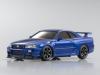 Kyosho Mini-Z Nissan Skyline GT-R R34 V spec II Nur MA-010  Fine Hand Polished AutoScale Body - Metallic Blue