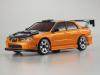 Kyosho Mini-Z Subaru Impreza WRX - Metallic Orange with Aero Kit and Carbon Bonnet (Hood)