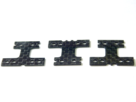 3Racing Mini-Z Carbon Fiber H-Plate Set for MR-02 MM - 3PCS