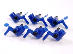 3Racing Mini-Z Camber Steering Block Set for MR-02 - Blue - 6PCS