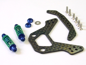 3Racing Mini-Z Carbon Fiber Side Damper Set for MR-02 RM - Blue