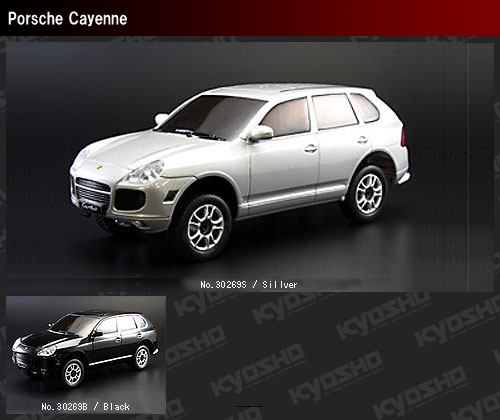 Kyosho Mini-Z Porsche Cayenne Turbo GlossCoat AutoScale Body - Black