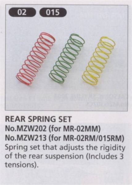 Kyosho Mini-Z Rear Spring Set for MR-02 RM