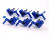 3Racing Mini-Z Camber Steering Block Set for MR-02 - Blue - 6PCS