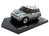 Kyosho Mini-Z Mini Cooper S MR-015 HM ReadySet - Silver with Checkered Roof