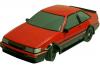 Chassis & Body Set Toyota AE86 Levin (red)